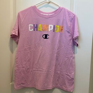 Champion Pink Short Sleeve Tee LG